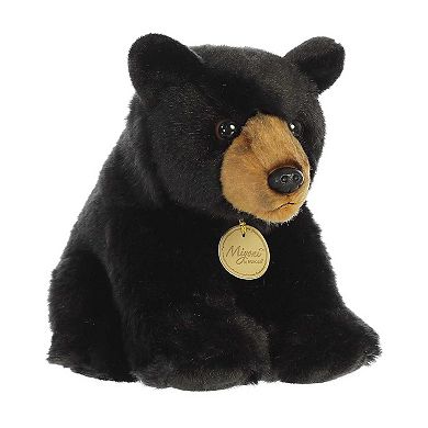 Aurora Small Black Miyoni 9" Black Bear Adorable Stuffed Animal