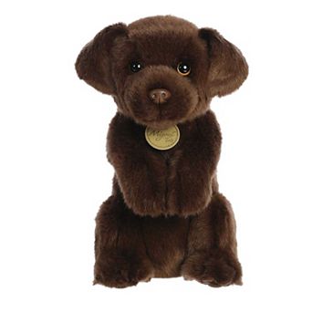 Aurora Medium Brown Miyoni Tots Sitting Pretty 11" Chocolate Lab Adorable Stuffed Animal