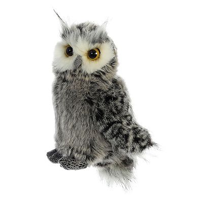 Aurora Small Gray Wild Life 9" Barney Playful Stuffed Animal