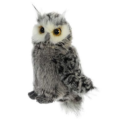 Aurora Small Gray Wild Life 9" Barney Playful Stuffed Animal