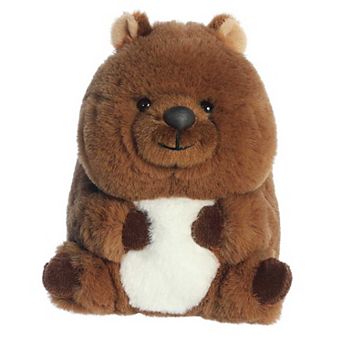 Aurora Mini Brown Rolly Pet 5" Quinn Quokka Round Stuffed Animal