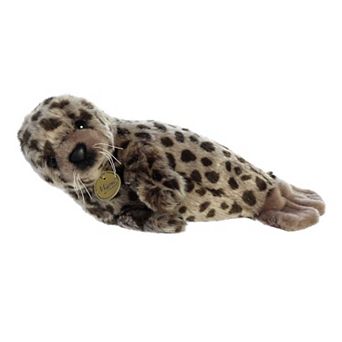 Aurora Medium Brown Miyoni 11" Harbor Seal Adorable Stuffed Animal