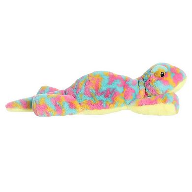 Aurora Large Blue Snoozles 19" Gecko Laid-back Stuffed Animal