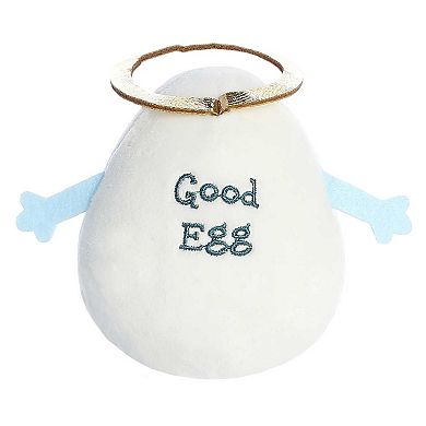 Aurora Mini White Eggspressions 3.5" Good Egg Punny Stuffed Animal
