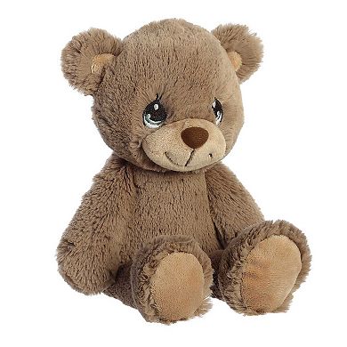 Aurora Small Brown Precious Moments 8.5" Barley Bear Inspirational Stuffed Animal
