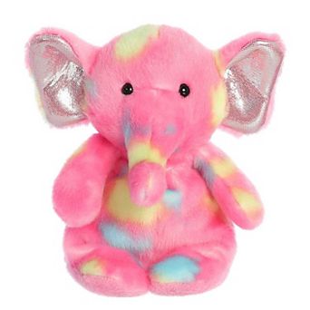 Aurora Small Pink Jammies 8" Raspberry Elephant Vibrant Stuffed Animal