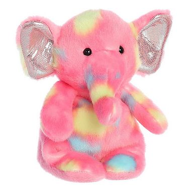 Aurora Small Pink Jammies 8" Raspberry Elephant Vibrant Stuffed Animal