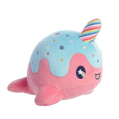 Aurora Small Pink Tasty Peach 7" Lollipop Nomwhal Enchanting Stuffed Animal