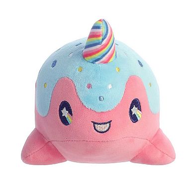 Aurora Small Pink Tasty Peach 7" Lollipop Nomwhal Enchanting Stuffed Animal