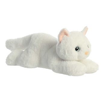Aurora Medium White Flopsie 12" Precious White Kitty Adorable Stuffed Animal