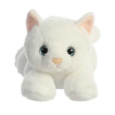 Aurora Medium White Flopsie 12" Precious White Kitty Adorable Stuffed Animal