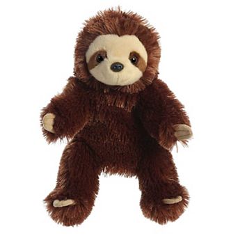 Aurora Medium Brown Hand Puppet 12" Sloth Interactive Stuffed Animal