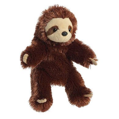 Aurora Medium Brown Hand Puppet 12" Sloth Interactive Stuffed Animal