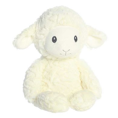 Ebba Large White Huggy Collection 13" Leah Lamb Adorable Baby Stuffed Animal