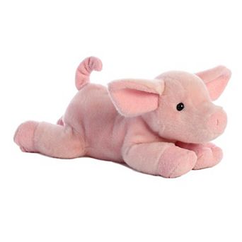 Aurora Medium Pink Flopsie 12" Pickles Piglet Adorable Stuffed Animal