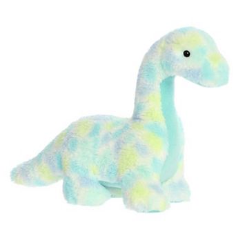Aurora Medium Blue Dinos & Dragons Watercolor Dinos 11.5" Brachio Blue Ferocious Stuffed Animal