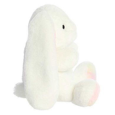 Aurora Large White Spring 14" Rainbow Bunny Vibrant Stuffed Animal