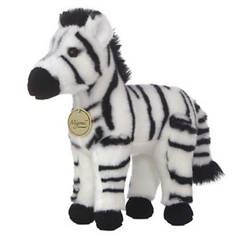 Aurora Medium White Miyoni 11" Zebra Adorable Stuffed Animal