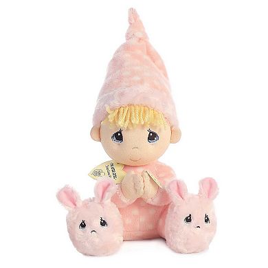 Aurora Medium Pink Precious Moments 9.5" Prayer Girl Spanish Inspirational Stuffed Animal