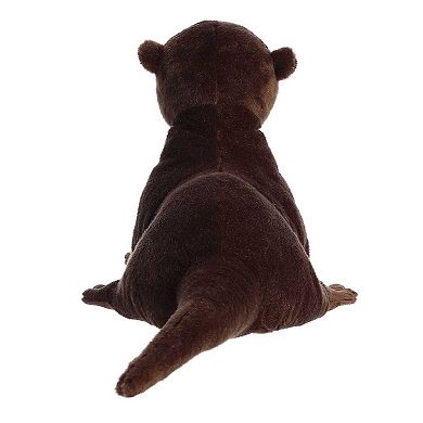 Aurora Large Brown Grand Flopsie 16.5" Sliddy River Otter Adorable Stuffed Animal