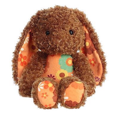 Aurora Large Brown Spring 14" Retro Bunny Vibrant Stuffed Animal