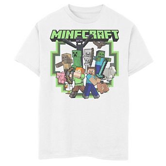 Boys Minecraft Action Mob Graphic Tee