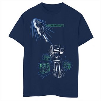 Boys Minecraft Arrow Thrown Graphic Tee