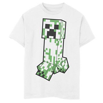 Boys Minecraft Bicolor Creeper Graphic Tee