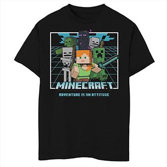 Boys Minecraft Alex Adventure Is An Attitude Graphic Tee