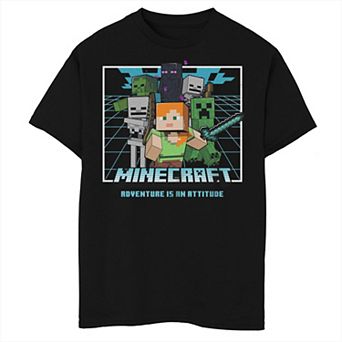 Boys 6-20 Minecraft Alex Adventure Is An Attitude Graphic Tee