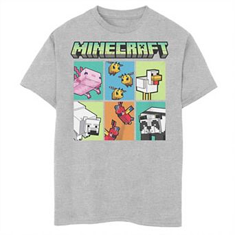 Boys 6-20 Minecraft Animal Blocks Graphic Tee