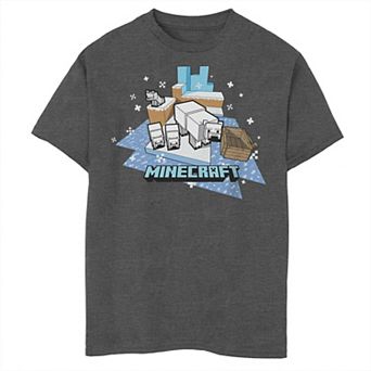Boys Minecraft Polar Bears Figures Graphic Tee