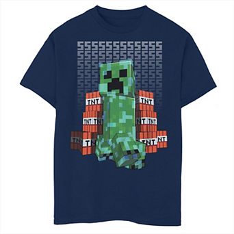 Boys Minecraft Creeper TNT Graphic Tee