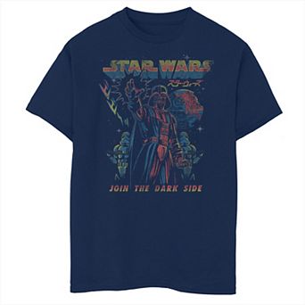 Boys Husky Star Wars Darth Vader Join The Dark Side Graphic Tee