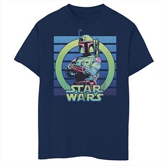 Boys Husky Star Wars Boba Fett Poster Graphic Tee