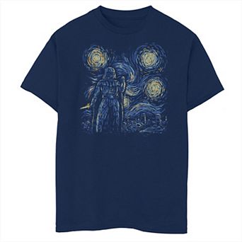 Boys Husky Star Wars Darth Vader Starry Night Graphic Tee