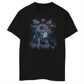 Boys Star Wars Endor Night Husky Graphic Tee
