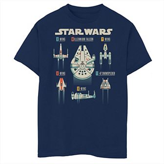 Boys Husky Star Wars Rebel Ships Graphic Tee