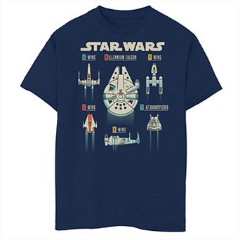 Boys Husky Star Wars Rebel Ships Graphic Tee