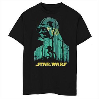 Boys Star Wars Darth Vader Endor Forest Husky Graphic Tee