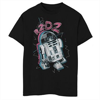 Boys Star Wars Cool R2-D2 Poster Husky Graphic Tee