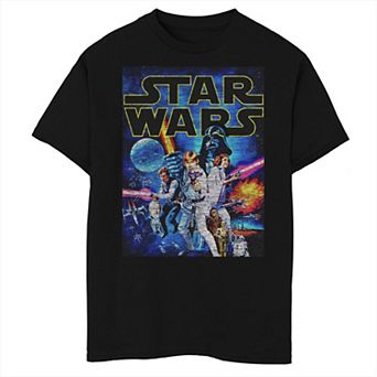 Boys Star Wars Battle Poster Husky Graphic Tee