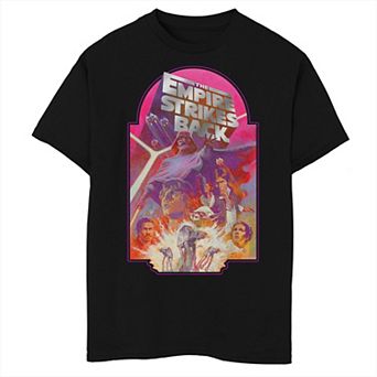 Boys Star Wars The Empire Strikes Back Poster Husky Graphic Tee