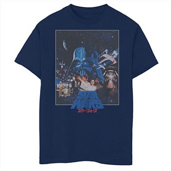 Boys Husky Star Wars Classic Scenes Poster Graphic Tee