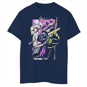 Boys Husky Star Wars Fluorescent Dark Side Graphic Tee