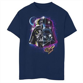 Boys Star Wars 80's Style Darth Vader Husky Graphic Tee
