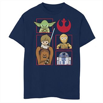 Boys Star Wars Funny Cute Characters Husky Graphic Tee