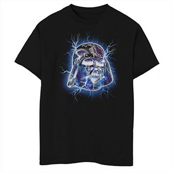 Boys Star Wars Lightning Darth Vader Husky Graphic Tee