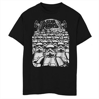 Boys Star Wars Storm Troopers Marching Husky Graphic Tee
