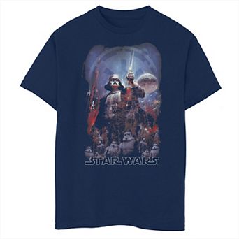 Boys Star Wars Dark Side Poster Husky Graphic Tee